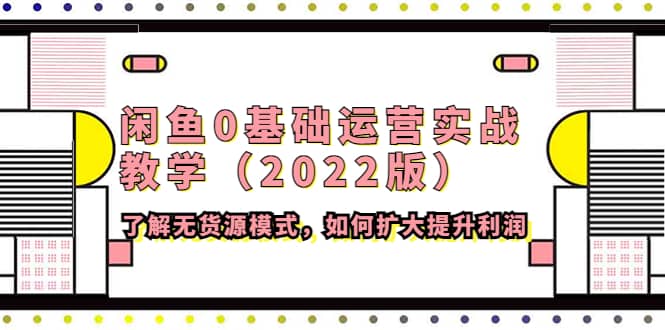 闲鱼0基础运营实战教学（2022版）了解无货源模式，如何扩大提升利润吉晟搞钱-网创项目资源站-副业项目-创业项目-搞钱项目吉晟搞钱