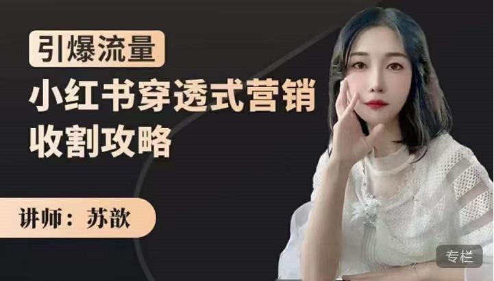 小红书穿透式营销收割攻略，引爆流量，助你玩转小红书吉晟搞钱-网创项目资源站-副业项目-创业项目-搞钱项目吉晟搞钱
