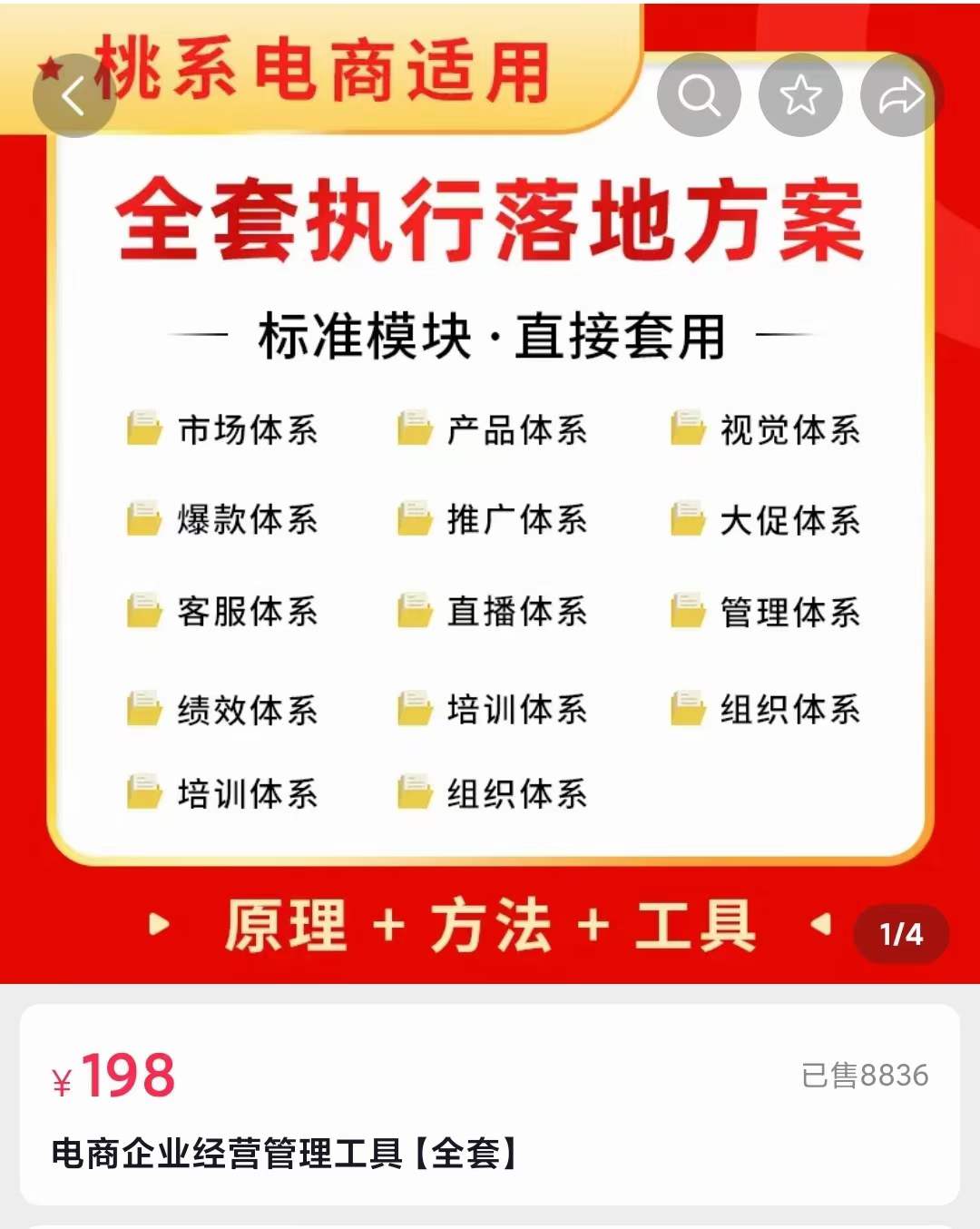 外面卖198·电商企业经营管理工具：全套执行落地方案 标准模块·直接套用吉晟搞钱-网创项目资源站-副业项目-创业项目-搞钱项目吉晟搞钱