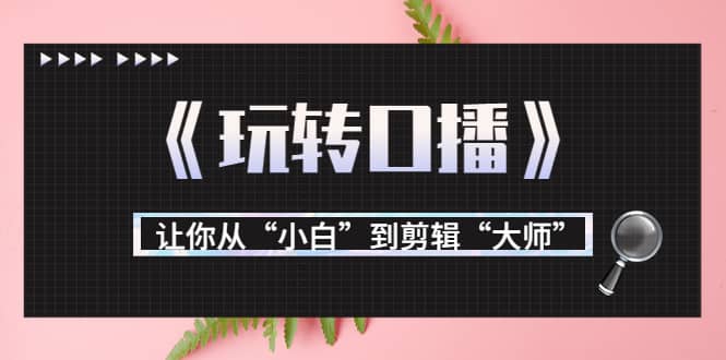 月营业额700万+大佬教您《玩转口播》让你从“小白”到剪辑“大师”吉晟搞钱-网创项目资源站-副业项目-创业项目-搞钱项目吉晟搞钱