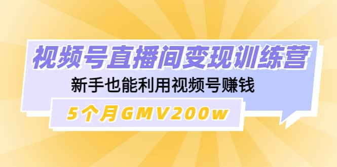 视频号直播间变现训练营吉晟搞钱-网创项目资源站-副业项目-创业项目-搞钱项目吉晟搞钱