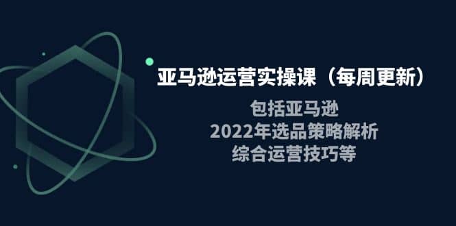 亚马逊运营实操课（每周更新）包括亚马逊2022选品策略解析，综合运营技巧等吉晟搞钱-网创项目资源站-副业项目-创业项目-搞钱项目吉晟搞钱