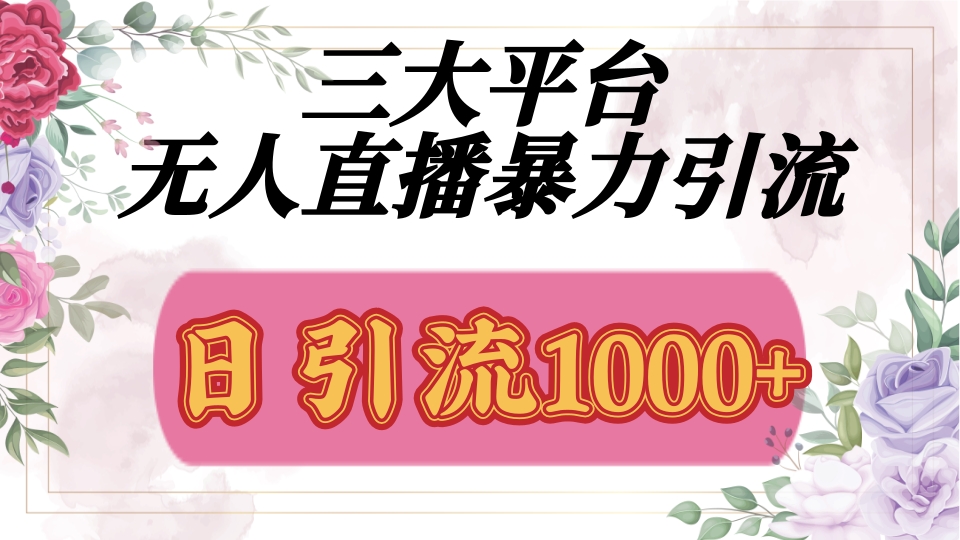 抖音，快手，视频号全平台通用，无人直播引流法，利用图片,模板,整套话术挂机全天支持矩阵操作，无限设备多开，超暴力引流，1000+高质量精准创业粉吉晟搞钱-网创项目资源站-副业项目-创业项目-搞钱项目吉晟搞钱