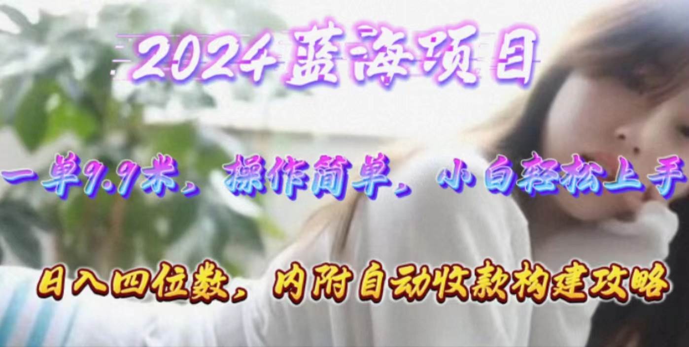 年轻群体的蓝海市场，1单9.9元，操作简单，小白轻松上手，日入四位数吉晟搞钱-网创项目资源站-副业项目-创业项目-搞钱项目吉晟搞钱