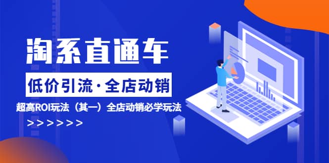 淘系直通车《低价·引流 全店·动销》超高ROI玩法（其一）全店动销必学玩法吉晟搞钱-网创项目资源站-副业项目-创业项目-搞钱项目吉晟搞钱