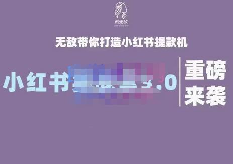 谢无敌·小红书实战营3.0，无敌带你打造小红书提款机 价值7999元吉晟搞钱-网创项目资源站-副业项目-创业项目-搞钱项目吉晟搞钱