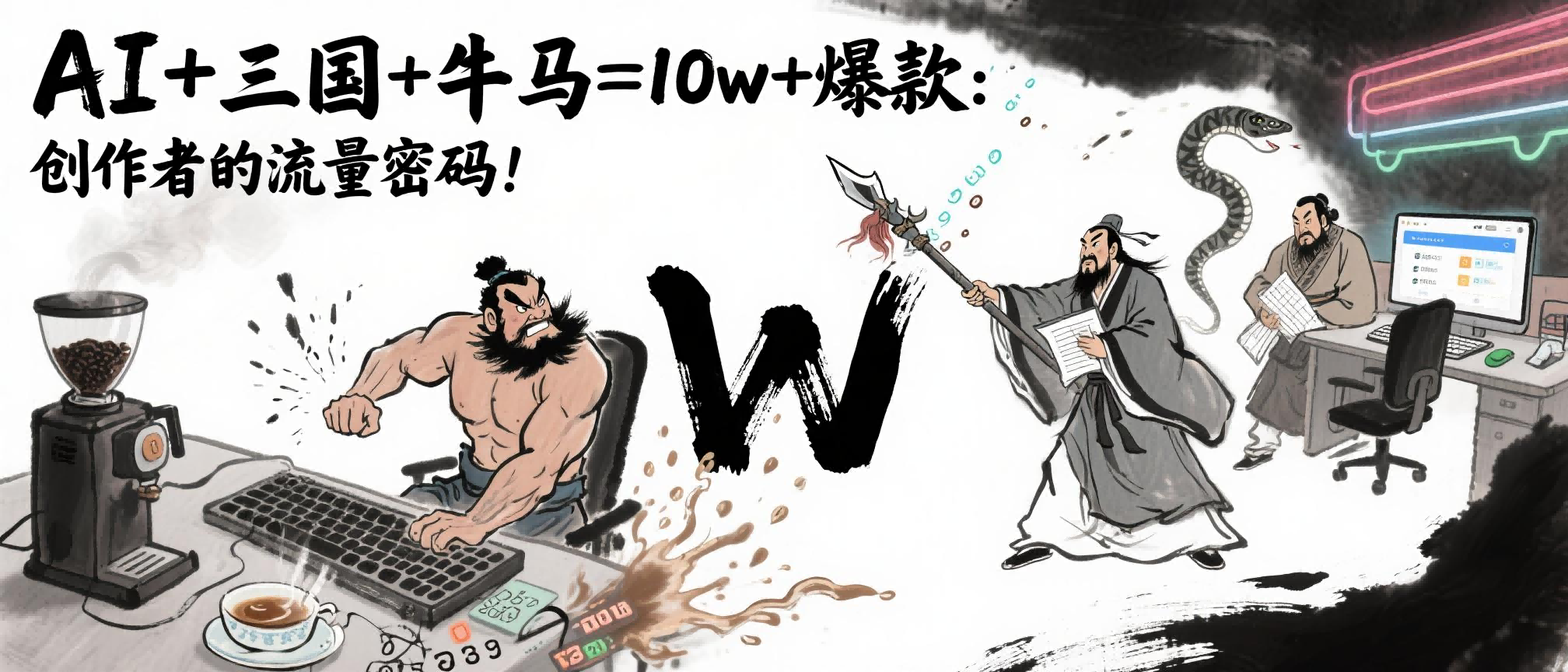 AI+三国+牛马=10w+爆款：创作者的流量密码！吉晟搞钱-网创项目资源站-副业项目-创业项目-搞钱项目吉晟搞钱