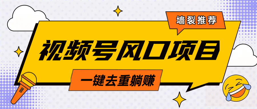 视频号风口蓝海项目，中老年人的流量密码，简单无脑，一键去重，轻松月入过万吉晟搞钱-网创项目资源站-副业项目-创业项目-搞钱项目吉晟搞钱