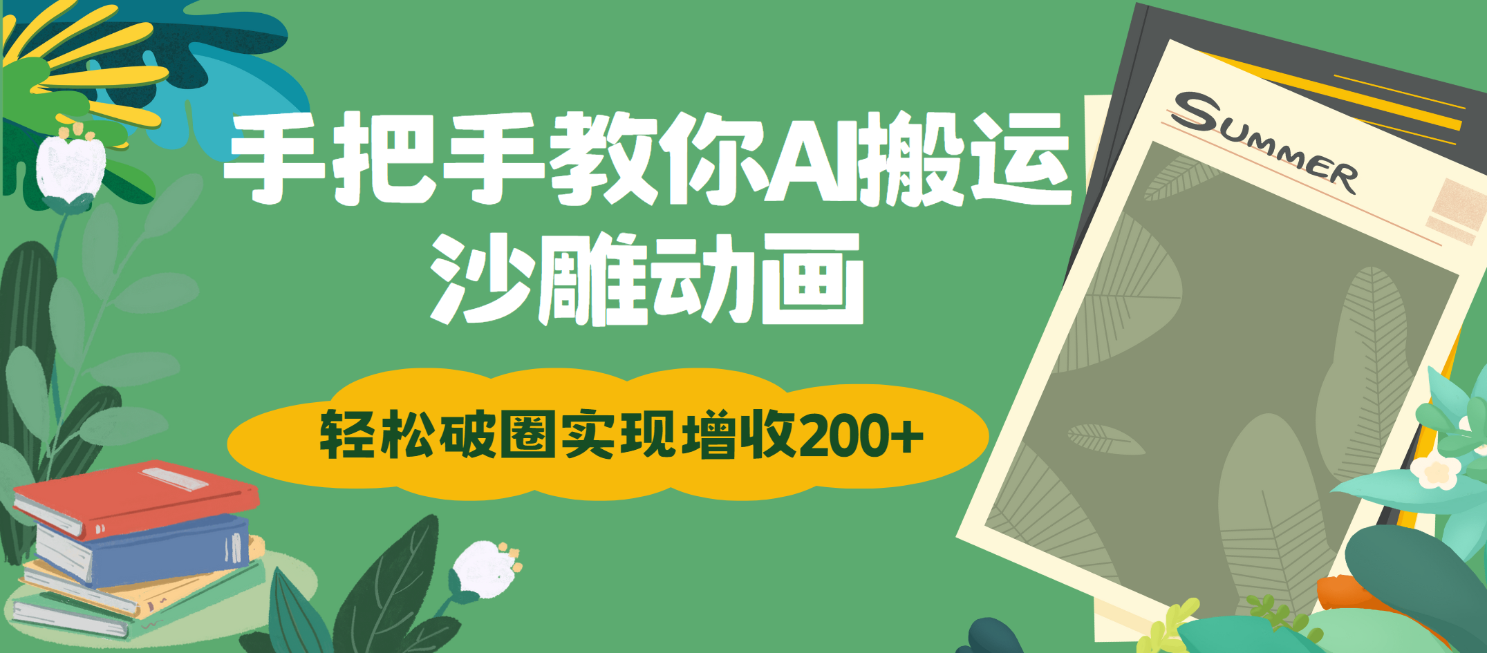 手把手教你用AI搬运沙雕动画轻松破圈实现增收200+吉晟搞钱-网创项目资源站-副业项目-创业项目-搞钱项目吉晟搞钱