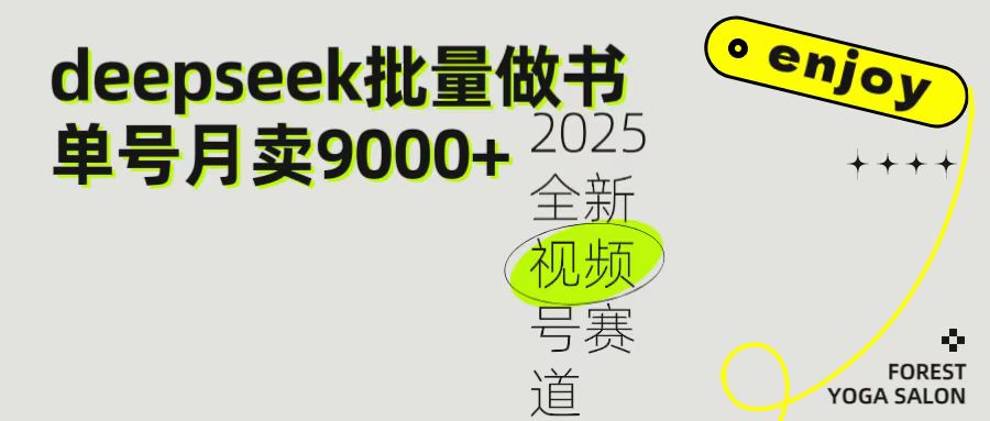 2025最新视频号项目 如何用Deepseek快速批量制作书单号 日入1000＋吉晟搞钱-网创项目资源站-副业项目-创业项目-搞钱项目吉晟搞钱