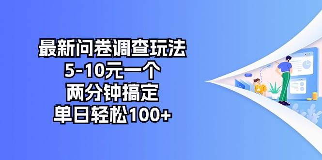 最新问卷调查玩法，5-10元一个，两分钟搞定，单日轻松100+吉晟搞钱-网创项目资源站-副业项目-创业项目-搞钱项目吉晟搞钱